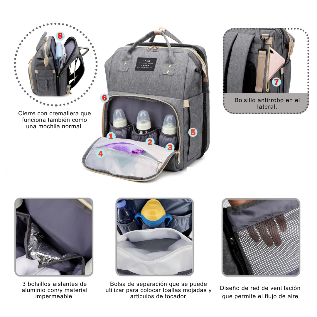 Mochila con Cuna Portable para Bebé